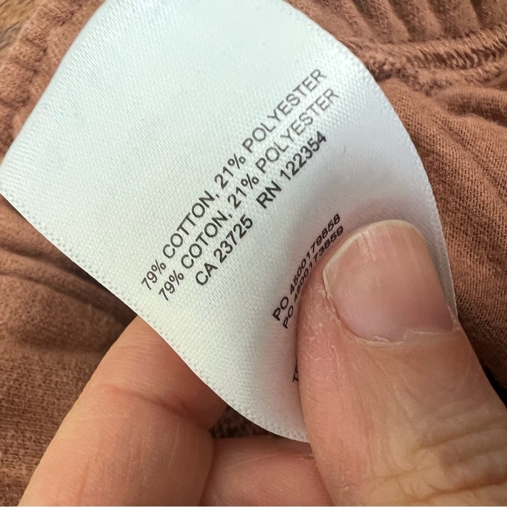 Aritzia TNA Sweatfleece Terry Fleece Mega Fit Brown Sweat Pants Size S - Picture 7 of 7